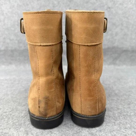 Vintage Eddie Bauer Lace Up‎ Boot Women's 8M Brown Leather Victorian Granny USA - Picture 3 of 12